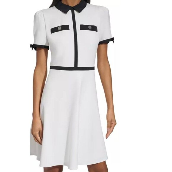 Karl Lagerfeld Paris Dresses & Skirts - Karl Lagerfeld Paris Bow Sleeve A Line Mini Dress- New With Tag! Size 4 🎀